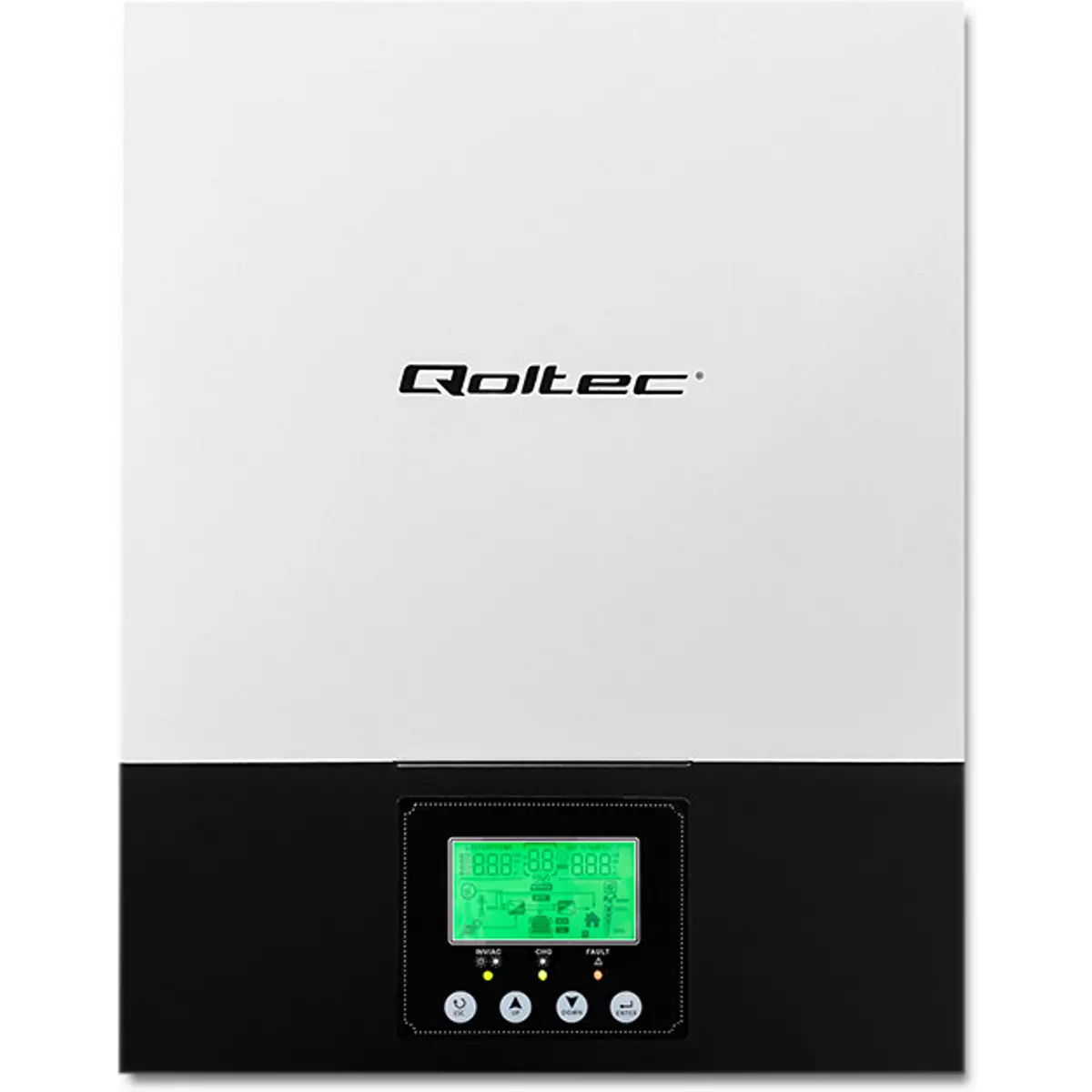 Inversor híbrido 24V 2.4kW 3kVA c/ controlador MPPT 80A