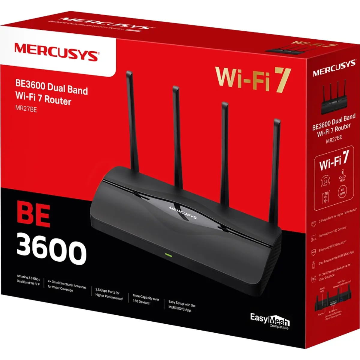 Router Wi-Fi 7 Dual-Band BE3600 (2880+688 Mbps)