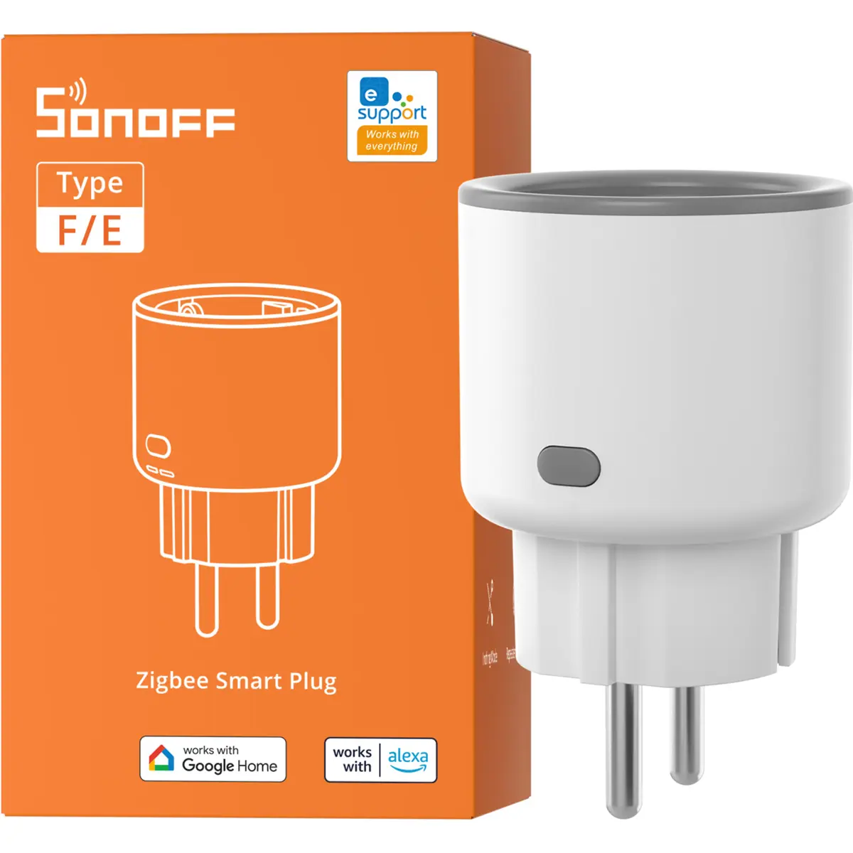 Sonoff S60ZBTPF - Tomada Inteligente Zigbee 16A c/ Medidor de Consumo ...