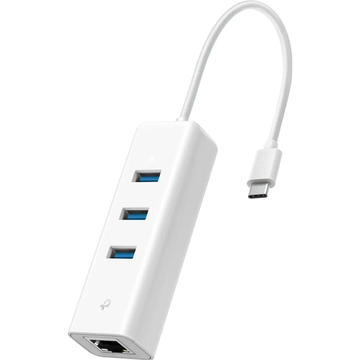 Hub Adaptador USB-C para RJ45 Ethernet Gigabit c/ hub 3x USB-A 3.0