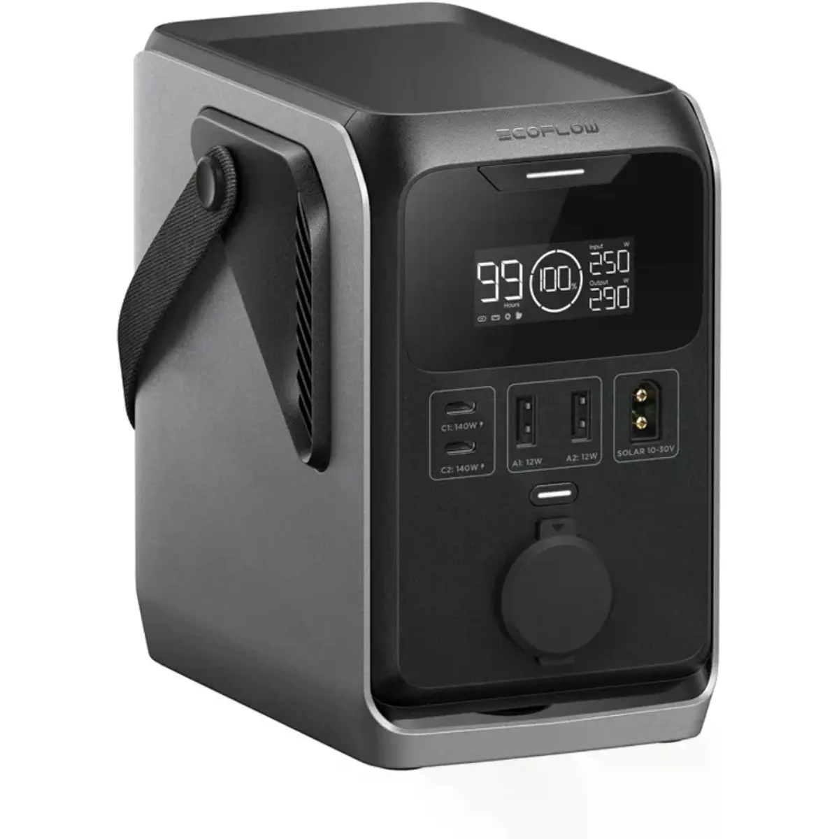 Power Station portátil 300W (apenas DC) 288Wh c/ carregamento solar