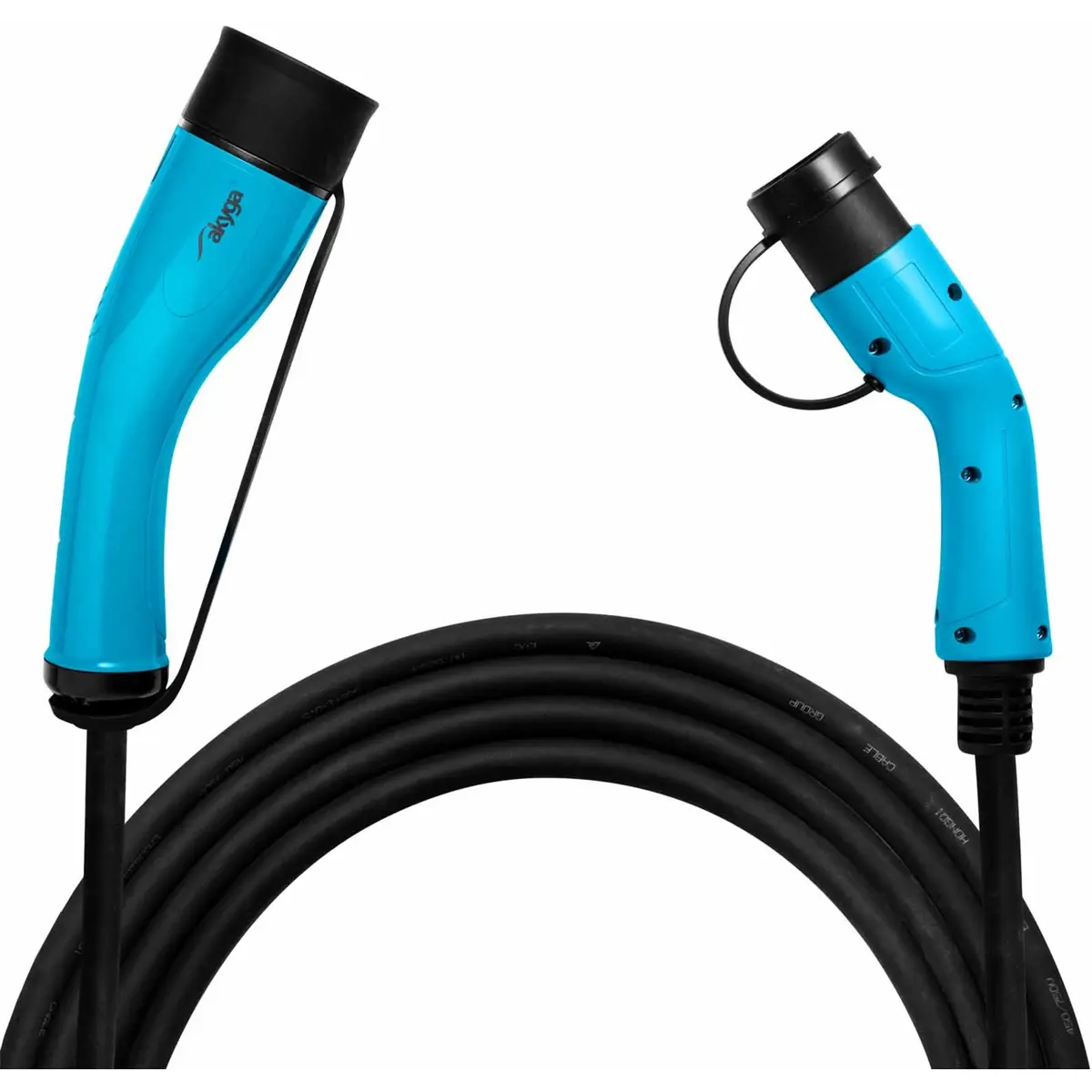 Cabo de carregamento trifásico para carro elétrico - Tipo2 32A (22kW) - IP54 - 6m