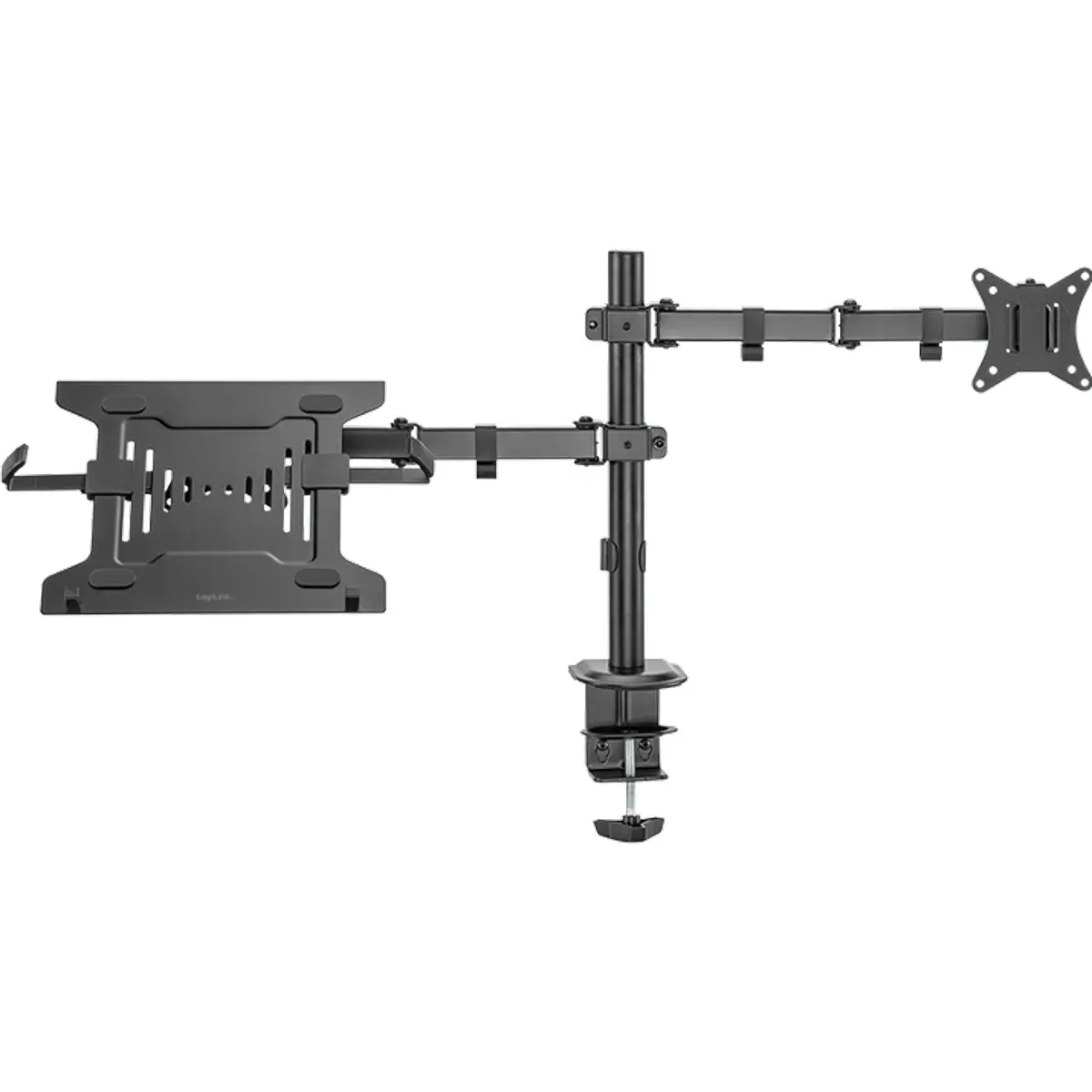 Suporte de mesa articulável para monitor de 17'' a 32'' e portátil de 10'' a 15.6"