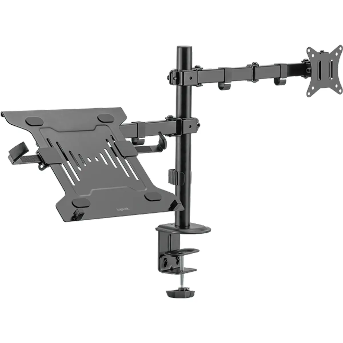 Suporte de mesa articulável para monitor de 17'' a 32'' e portátil de 10'' a 15.6"