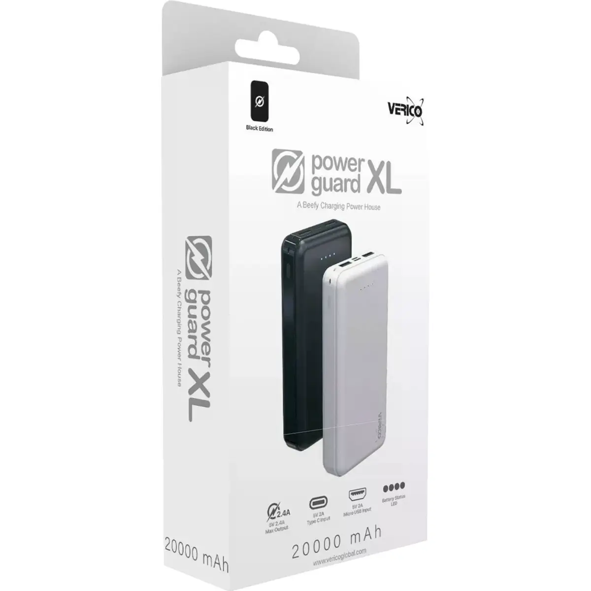 Power Bank 20.000mAh 10W 2.4A (2x USB-A) - Preto