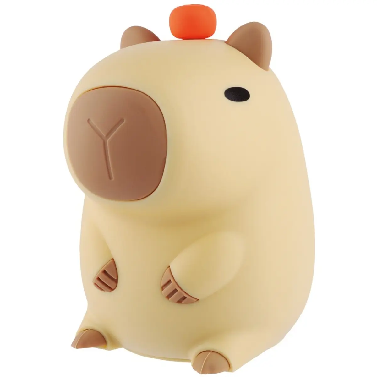 Luz noturna infantil tátil LED 1W RGB recarregável - Capivara