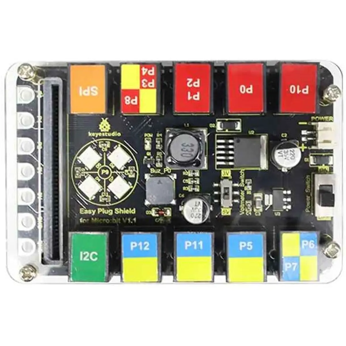 Keyestudio KS0496 (V1.1) - Placa de Expansão Easy Plug para micro:bit ...