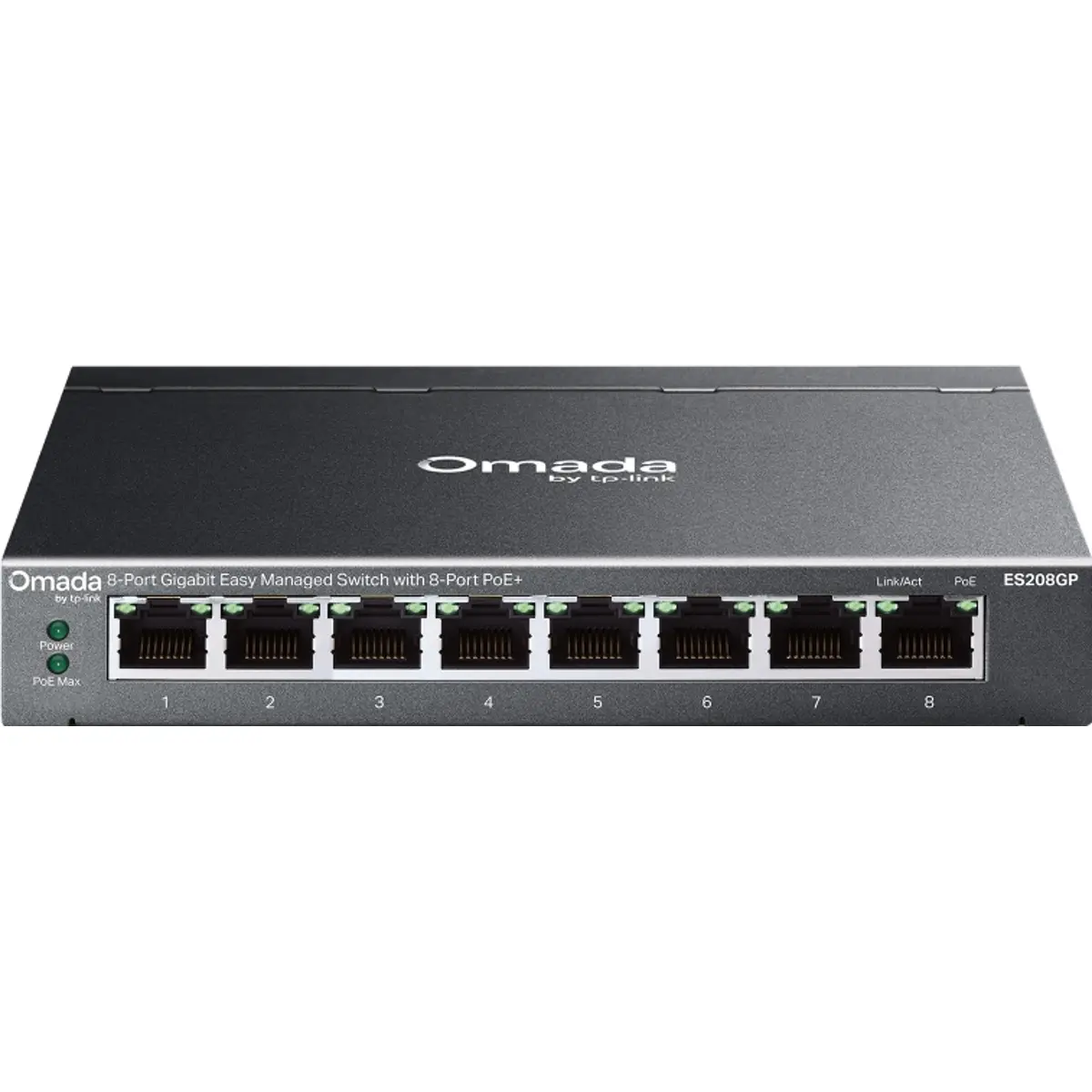 Switch 8P Gigabit PoE+ 10/100/1000Mbps gerenciável