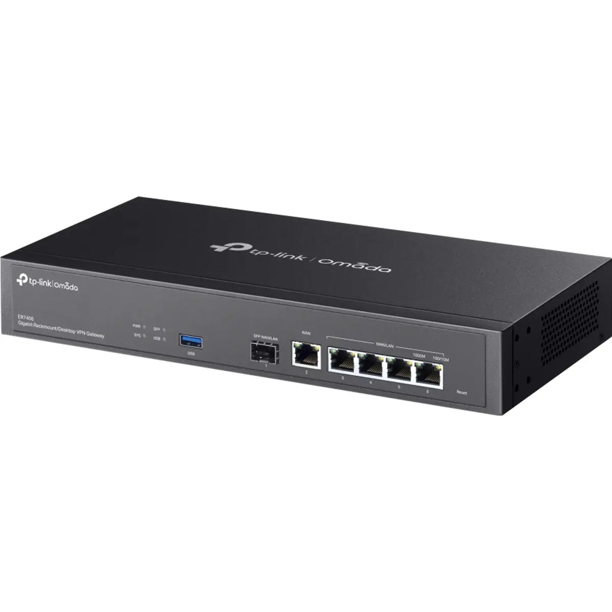 Router VPN com 6 portas Gigabit (1x SFP WAN/LAN 4x WAN/LAN 1x WAN)