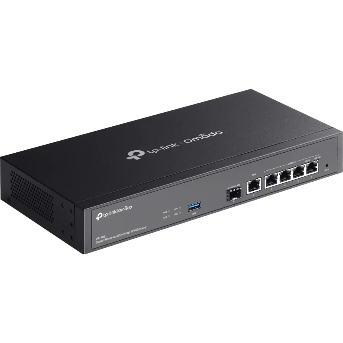 Router VPN com 6 portas Gigabit (1x SFP WAN/LAN 4x WAN/LAN 1x WAN)