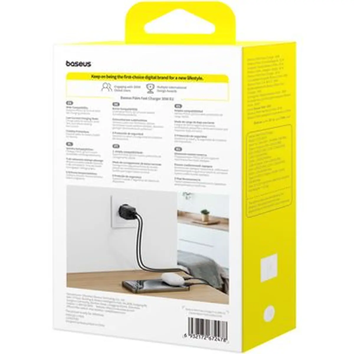 Carregador 30W PD + QC (USB-C + USB-A)