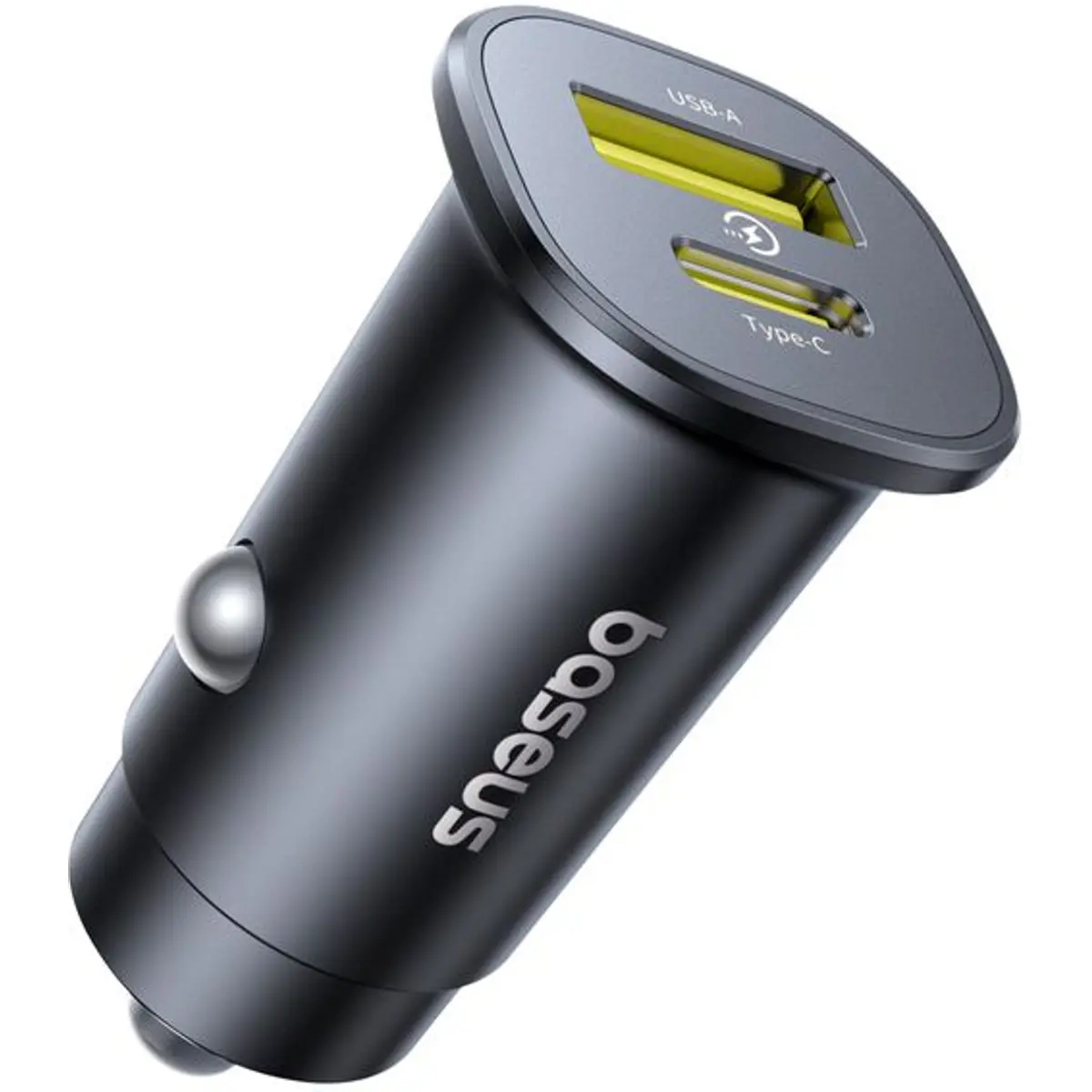 Carregador de Isqueiro (12..24VDC) USB-A QC3.0 + USB-C PD 30W