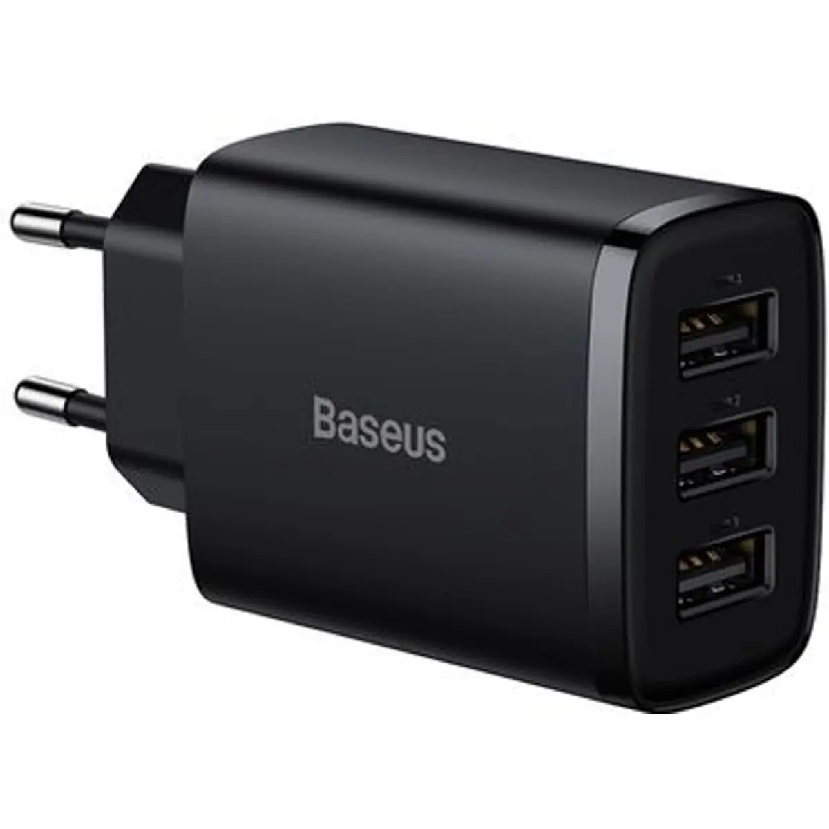 Carregador 17W (3x USB-A) - preto