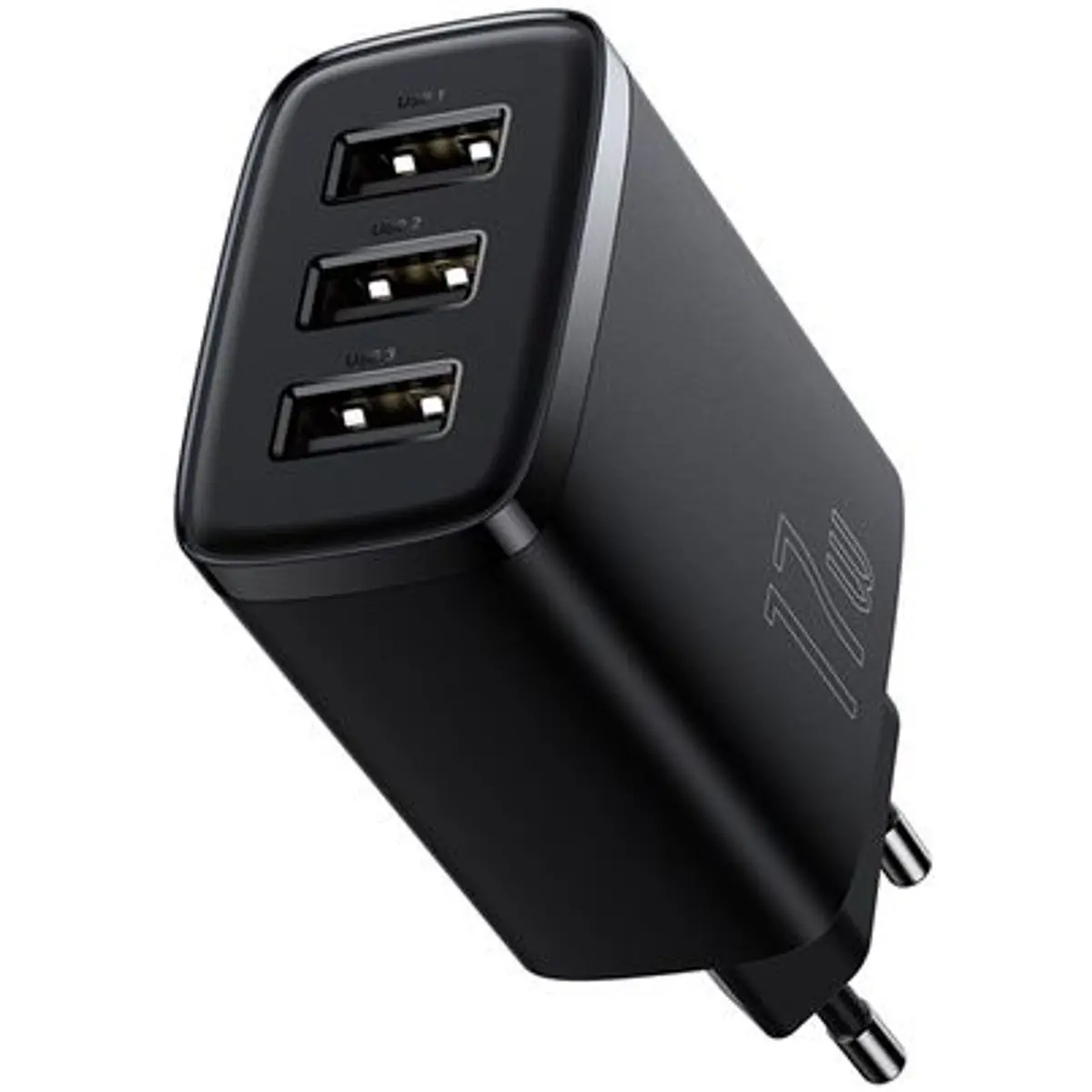 Carregador 17W (3x USB-A) - preto