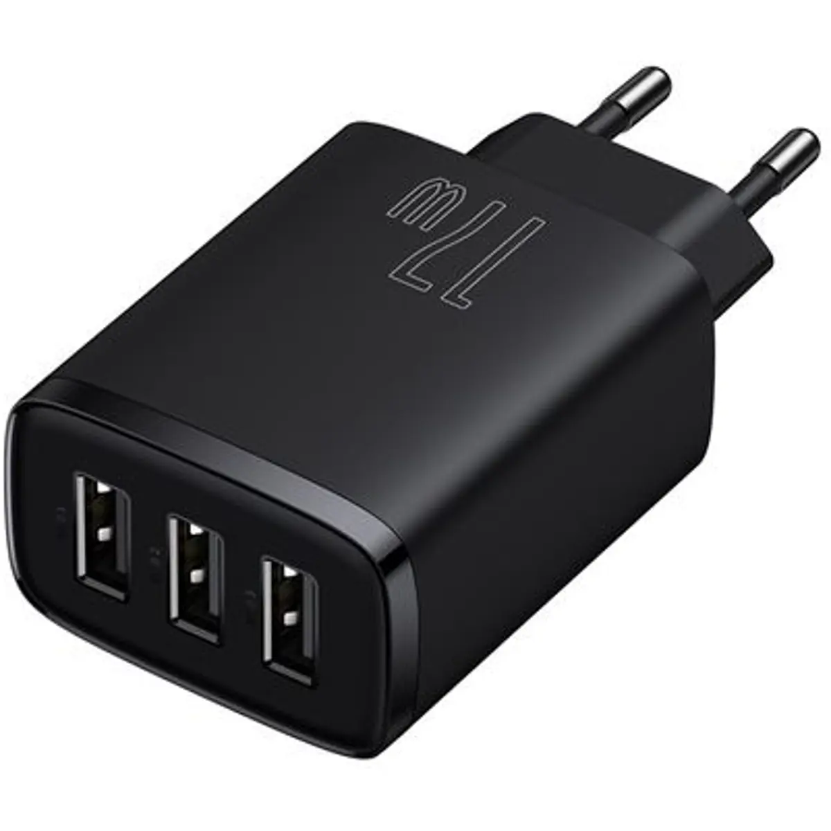 Carregador 17W (3x USB-A) - preto