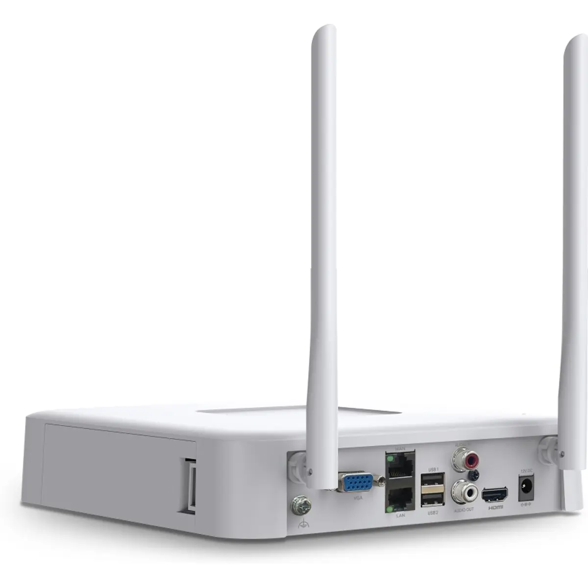 Grabador de vídeo NVR p/ cámaras IP hasta 8MP - 8 canales - blanco