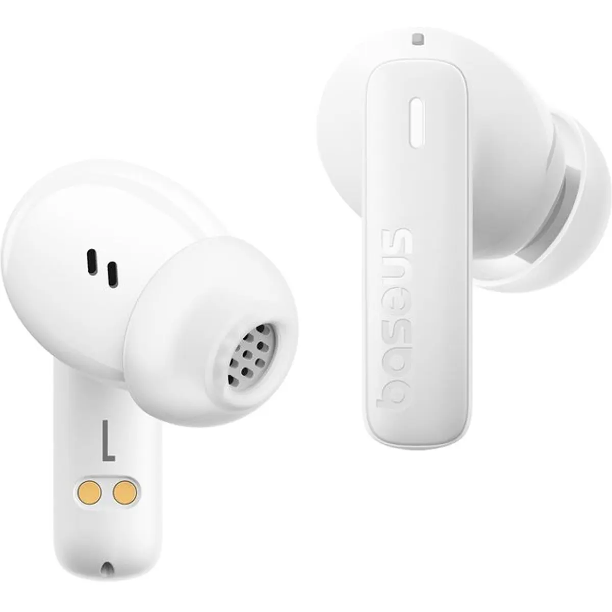 Auriculares earbuds TWS Bluetooth 5.3 c/ estojo de carregamento - Brancos