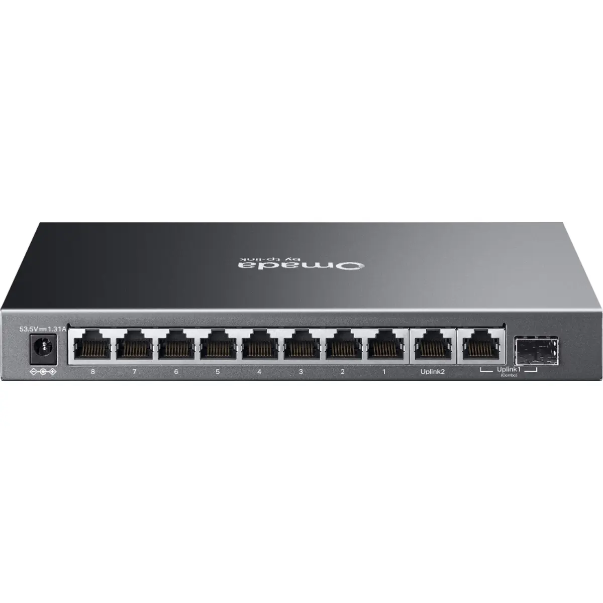 Switch 10P (9x Gigabit 8x PoE+) +1 SFP Combo Easy Managed c/ gestão Omada p/desktop ou rack