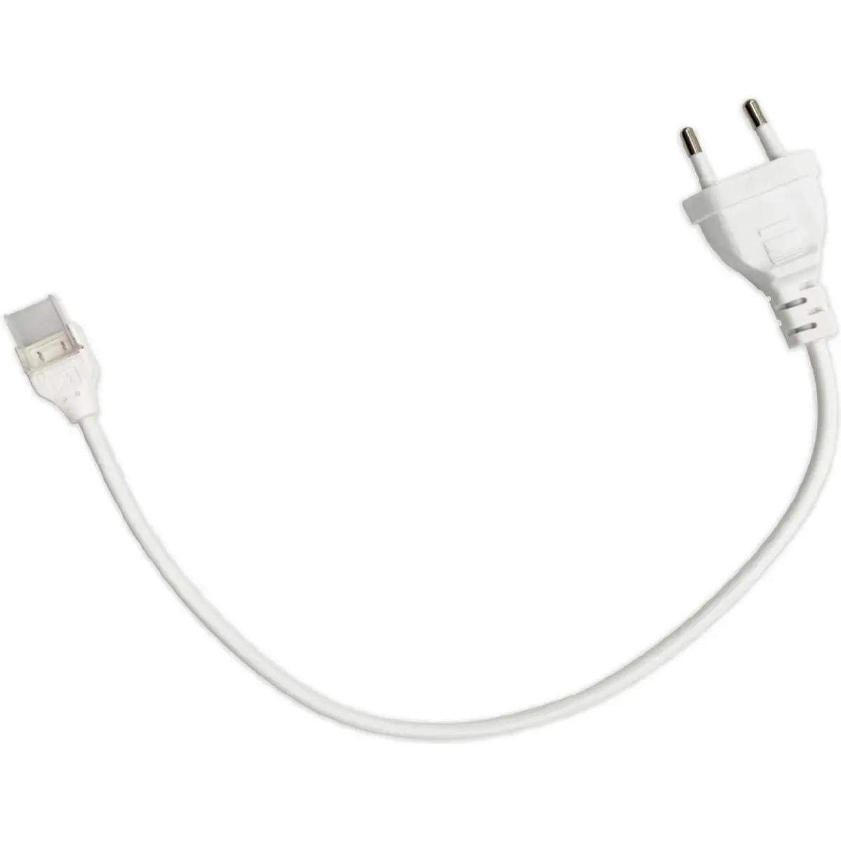 Cabo de alimentação de fitas LED COB 10mm c/ ficha Euro (CEE 7/16) - 30 cm