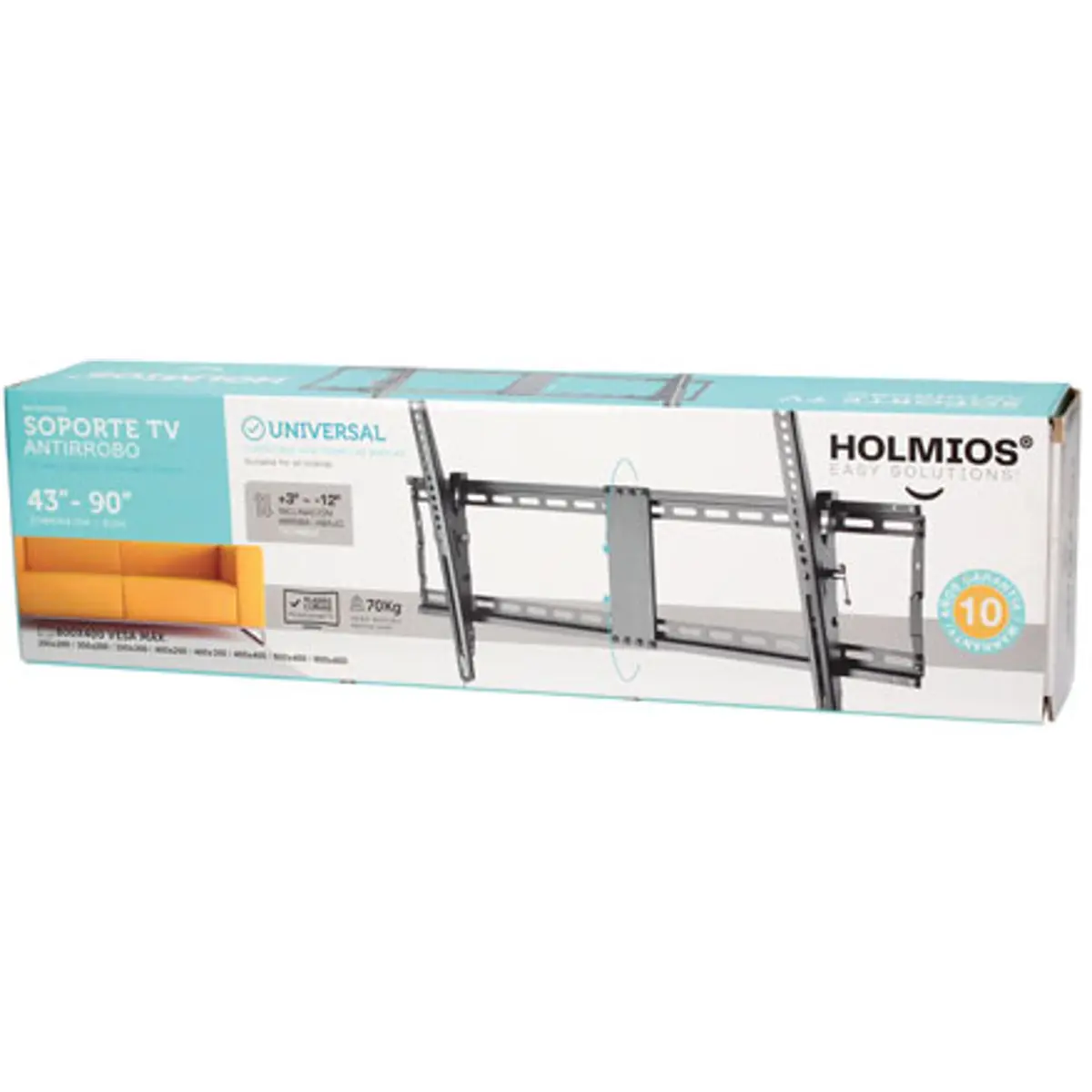 Suporte de TV com sistema antirroubo p/ ecrãs 43" - 90"