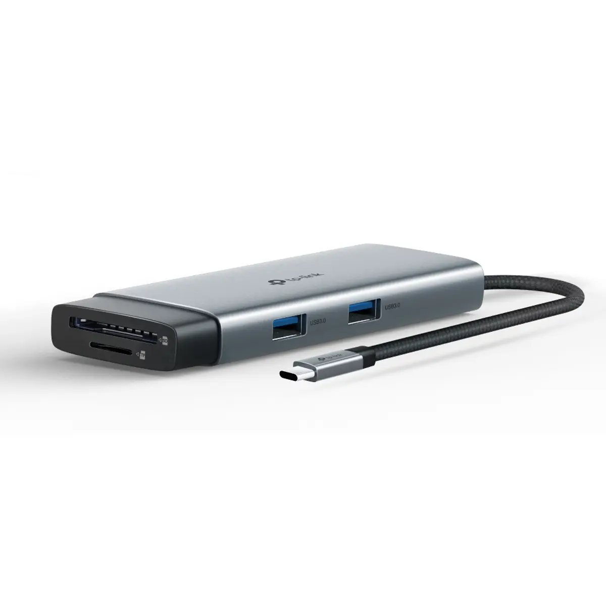 Hub Adaptador USB-C 7-em-1 (1x USB-C PD 1x USB-C 2x USB-A 1x HDMI 1x SD 1x microSD)