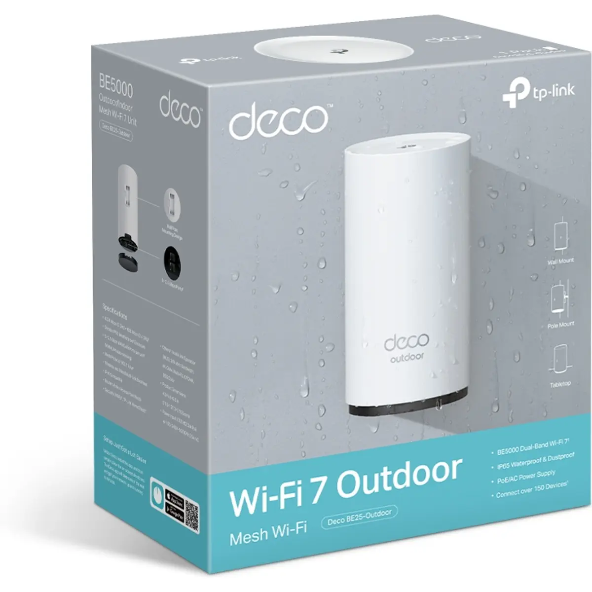 Sistema Mesh Wi-Fi 7 BE3600 para exterior - (1 Unid.) [260 m²]