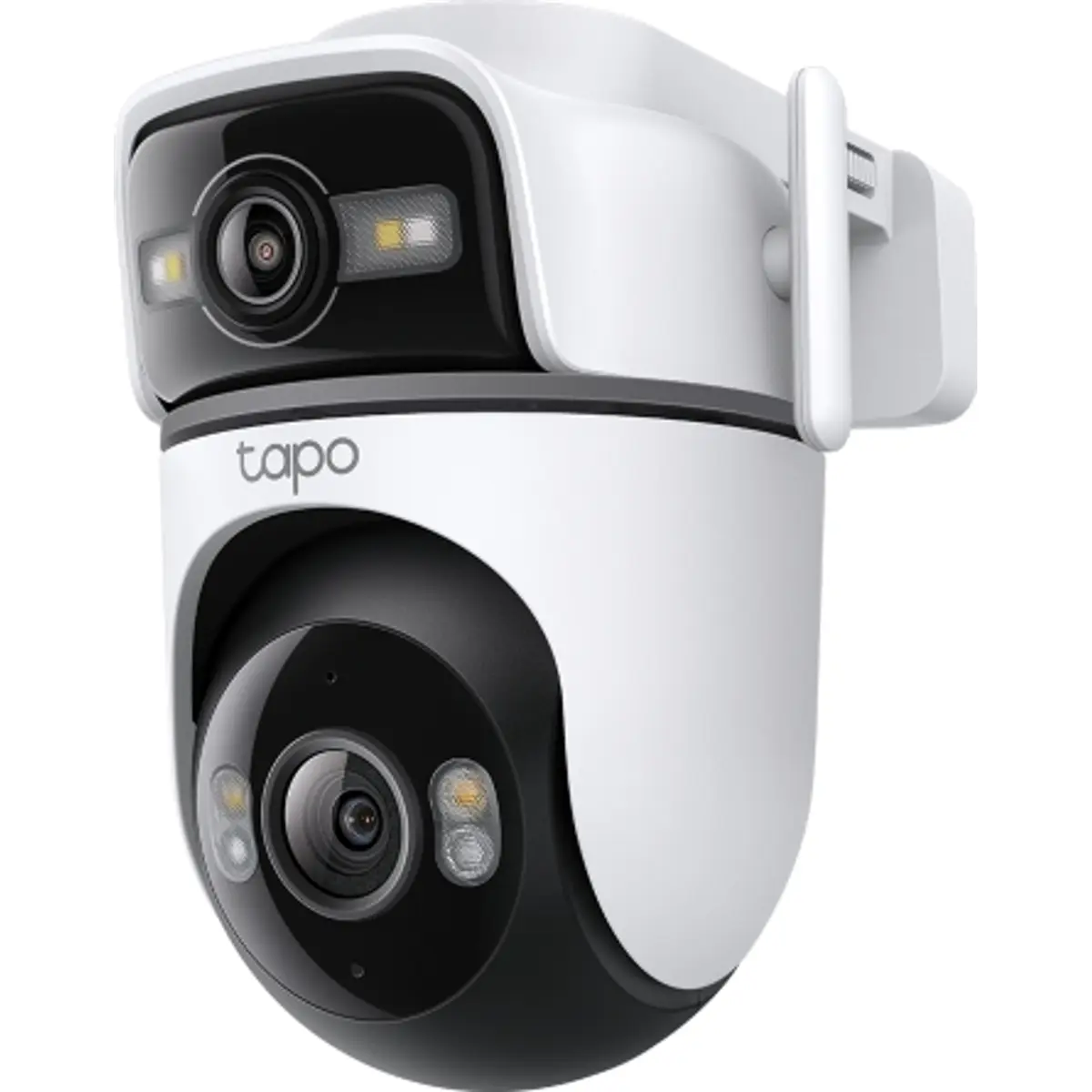 Câmara videovigilância IP (Wi-Fi / Ethernet) Lente dupla (6mm+2.53mm) 2K Pan/Tilt IR 29.9m