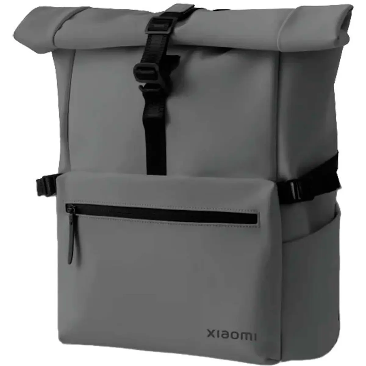 Mochila para portátil 15.5" Roll Top c/ bolsas laterais - 23l - cinzenta