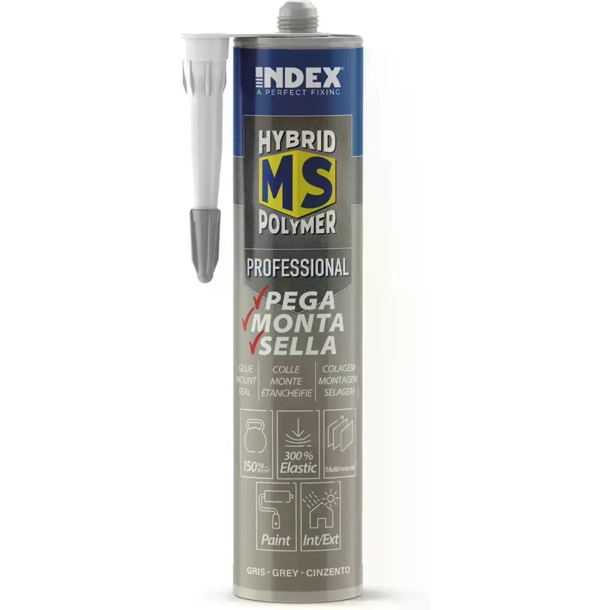 Cola e Veda de Polímero MS Híbrido p/ juntas de dilatação - 290ml - cinzento