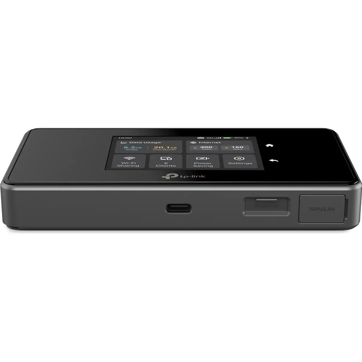 Mini router Hotspot 5G Tri-Band 3.4Gbps c/ porta WAN/LAN Gigabit e bateria 4680 mAh