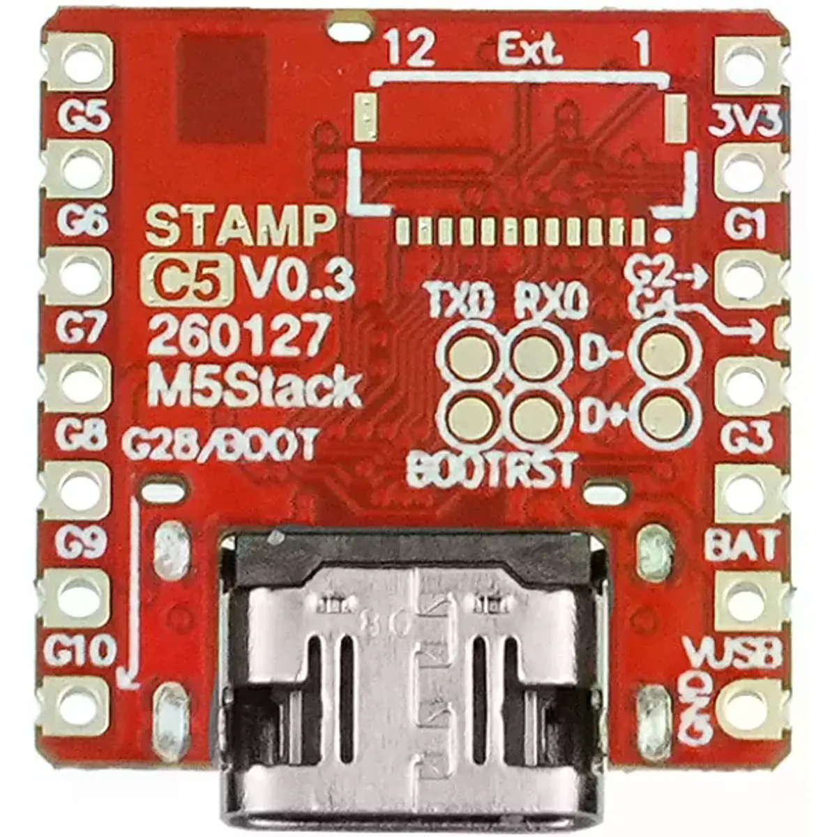 Módulo de Conectividade sem fios com barra de pinos baseado no ESP32-C5HF4