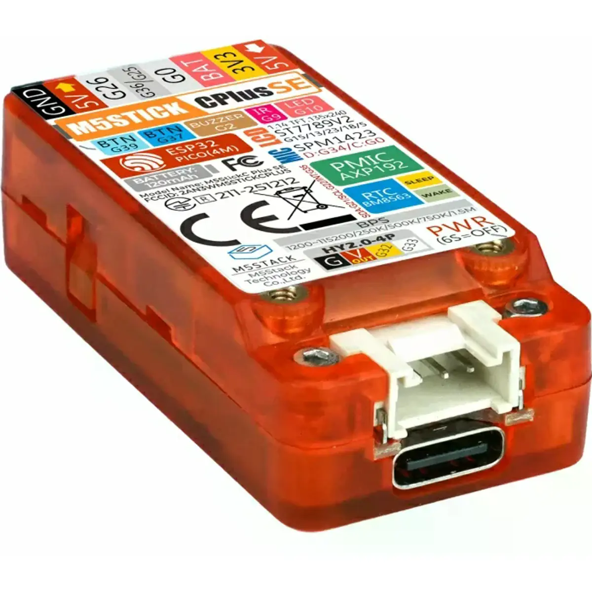 Mini Kit de Desenvolvimento IoT com ESP32-PICO-D4, Wi-Fi, LCD 1.14'' e Bateria
