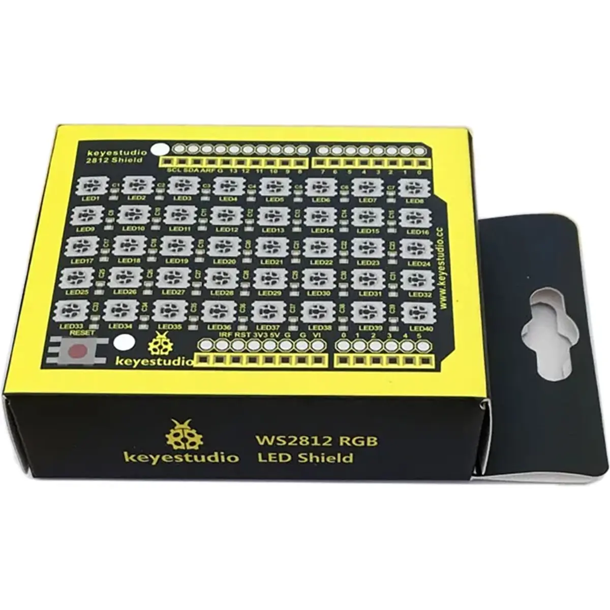 Keyestudio KS0163 - Shield Matriz LEDs RGB Endereçáveis (WS2812) para ...