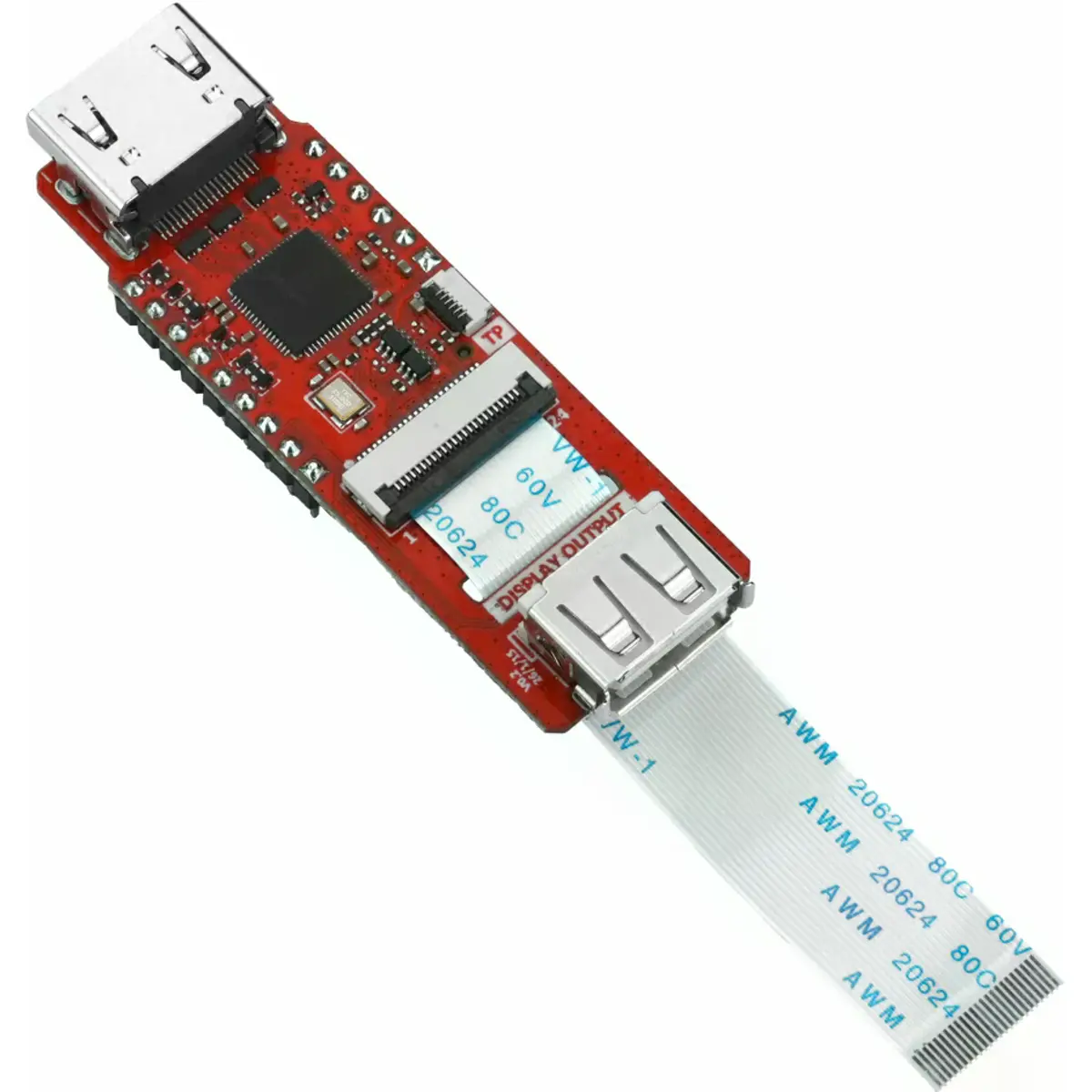 Módulo de expansão saída de vídeo p/ PoE-P4 (LT8912B) 1x HDMI + 1x USB-A + microSD