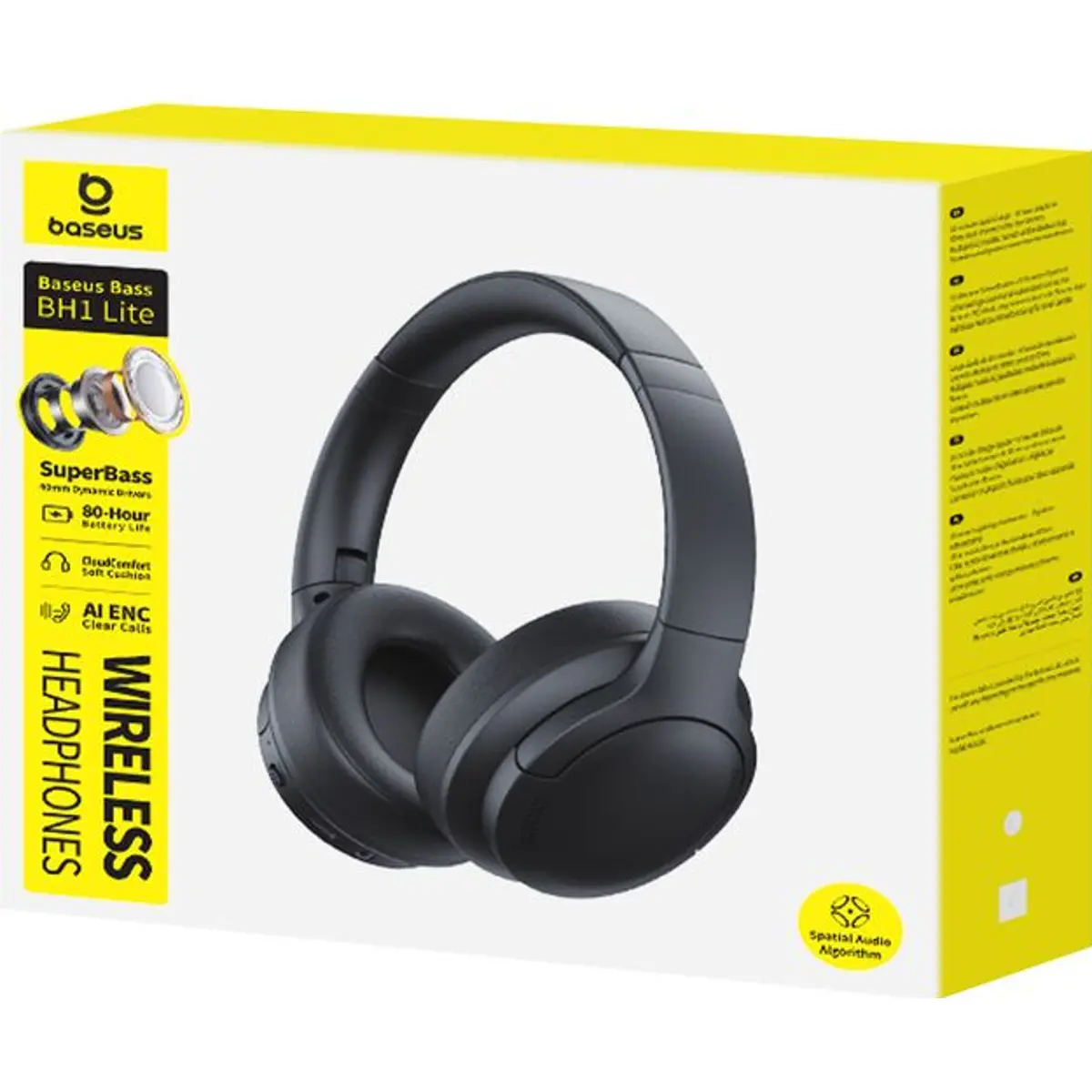 Auscultadores Headphones Over-ear ENC Bluetooth 6.0 + Jack 3.5 AUX