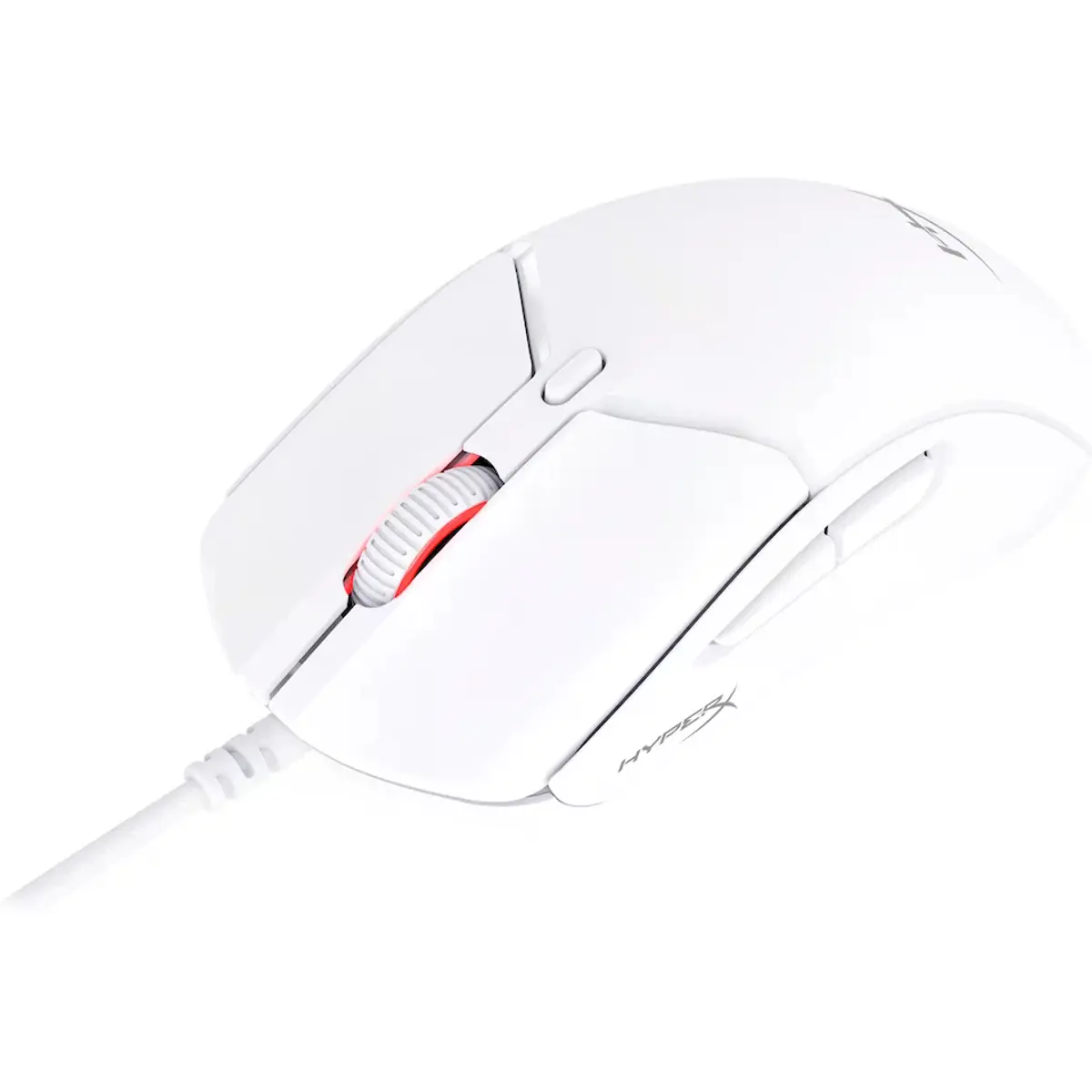 Rato gaming óptico 26000 DPI com fio 6 botões RGB - branco