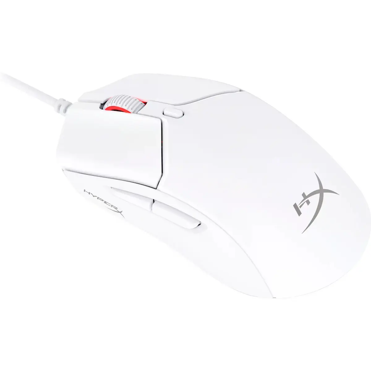 Rato gaming óptico 26000 DPI com fio 6 botões RGB - branco