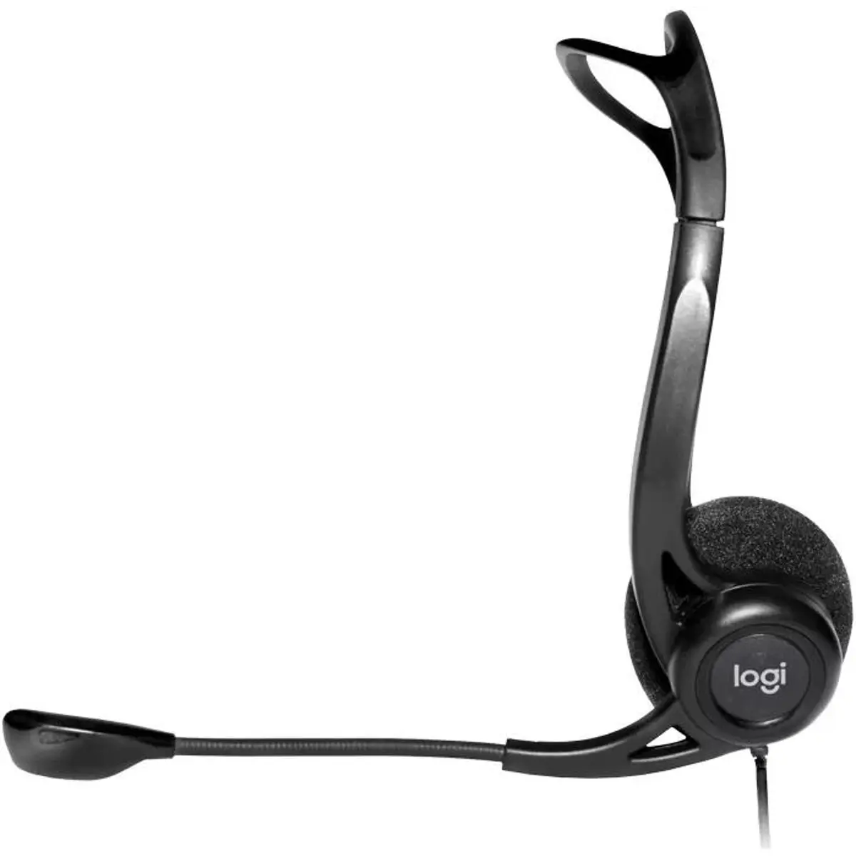 Auscultadores headset stereo USB com microfone + controlo de volume
