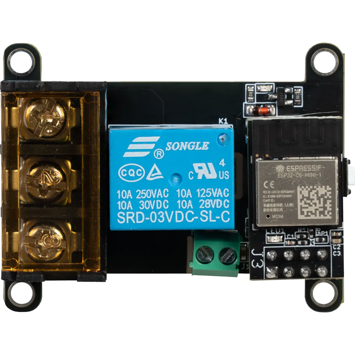 JOY-IT SBC-ESP32-RM01 - Módulo de Relé inteligente 10A com ESP32-C6, Wi ...