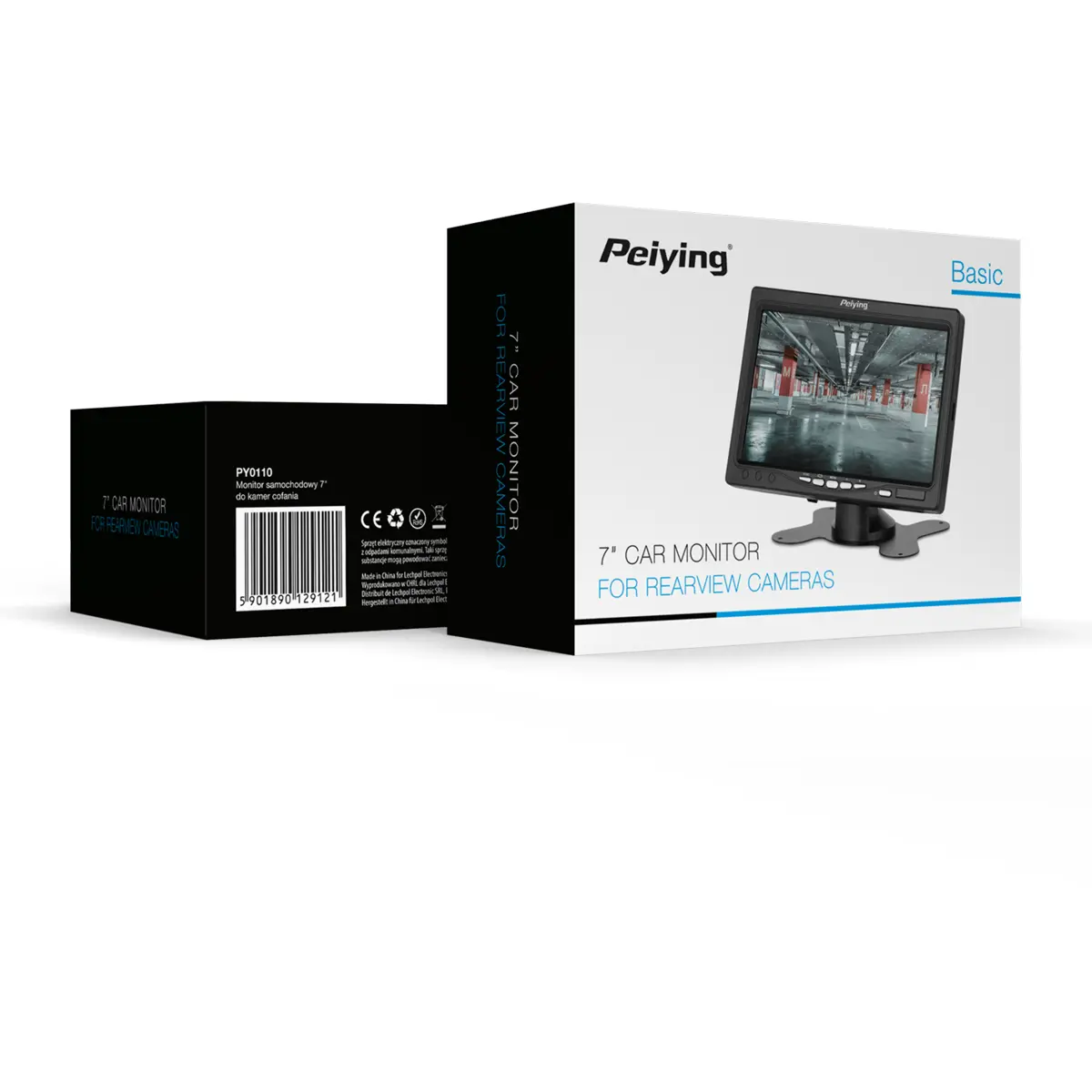 Monitor LCD 7'' 16:9 (480 x 800px) 12 - 24 Vdc