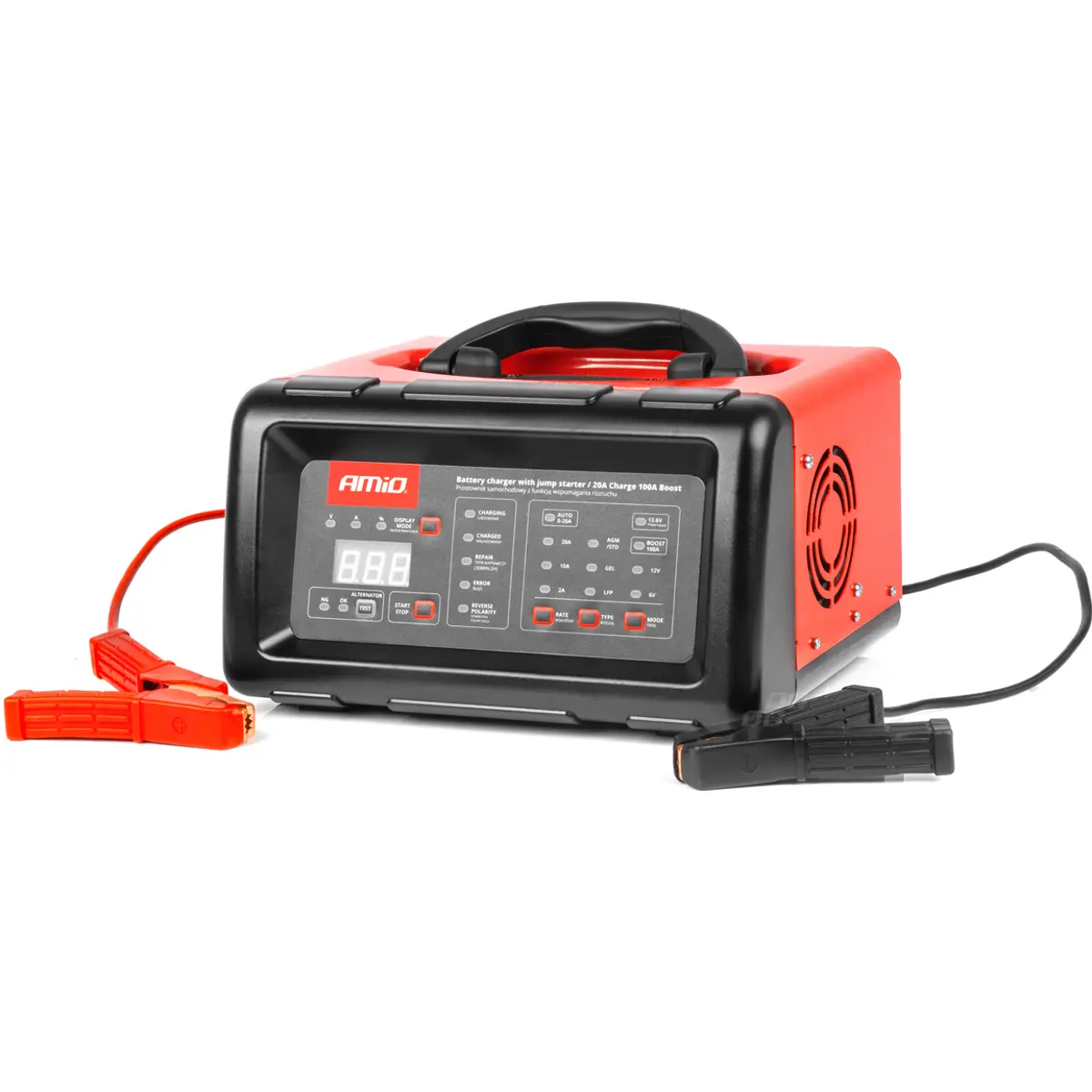 Carregador de baterias AGM, GEL, MF, WET 6/12V 20A c/ Jump Starter