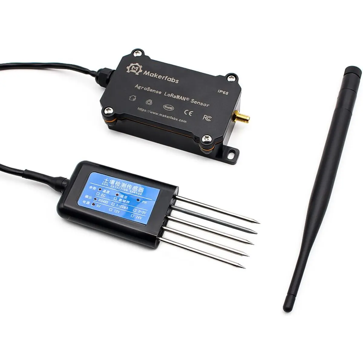 AgroSense: Monitor de Solo LoRaWAN  (Humidade, Temperatura, PH e EC)