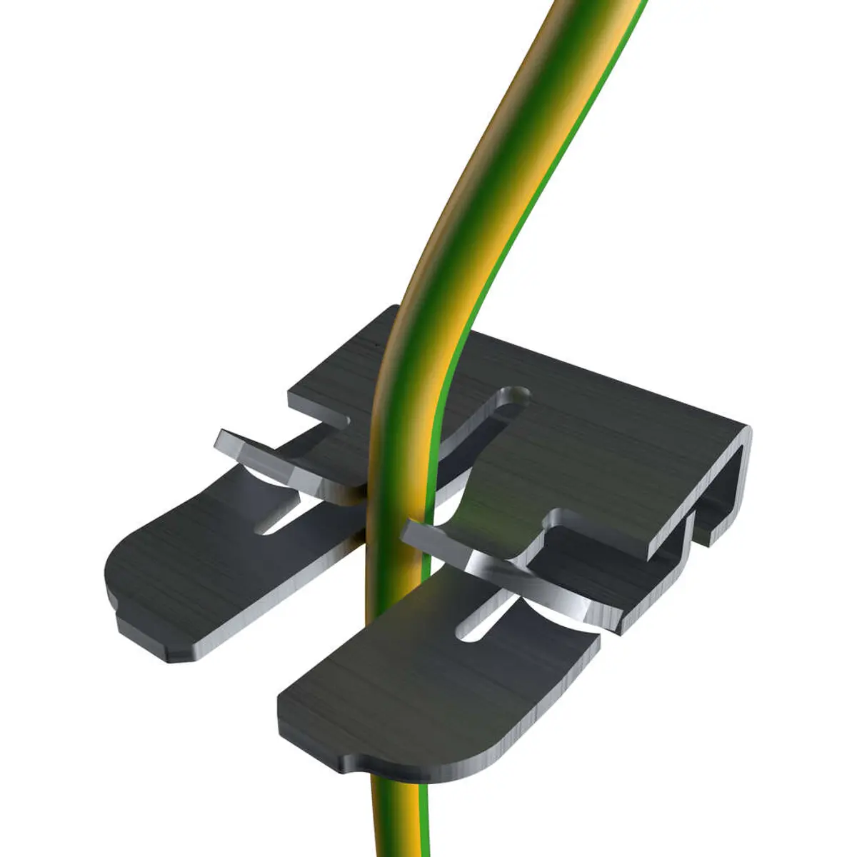 Clip de aterramento e equipotencialização de painéis solares fio 1.5 a 2.5mm²