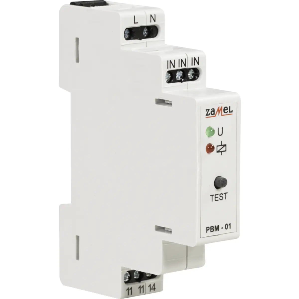 Relé para calha DIN biestável impulso NO bobina ~230VAC 16A