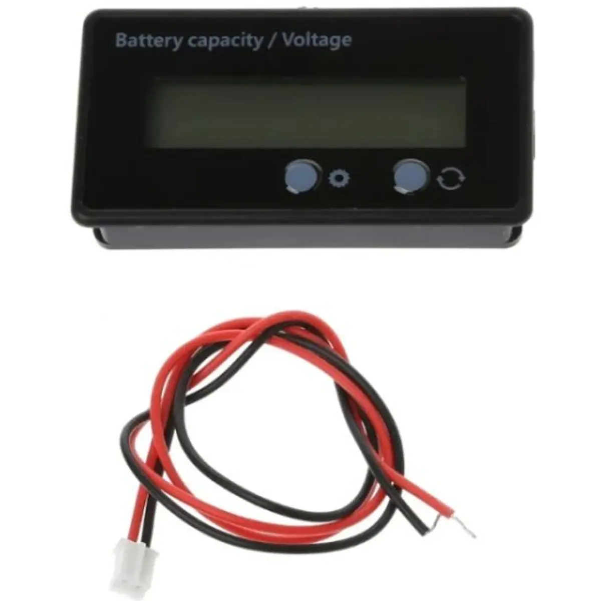 Voltímetro digital c/ indicador capacidade de bateria 12–84Vdc