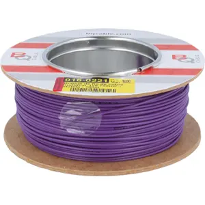 Bobine de fio de cobre multifilar 1x0.75mm² - violeta - 100m