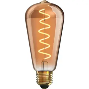 Lâmpada tipo filamento soft LED E27 ST64 230V 5W 1800K (branco quente) 280lm