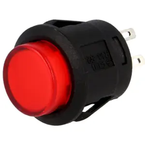 Botão interruptor de pressão vermelho OFF-ON SPST-NO 250V 1.5A