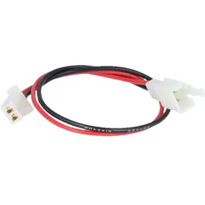 Ficha universal Faston 2 pines macho-hembra con cable 30cm