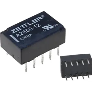 Relé 12VDC 1A DPDT (10 pinos) - Zettler AZ850-12